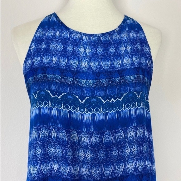 Zac & Rachel Layered Sleeveless Blouse Blue Size S - Picture 4 of 9